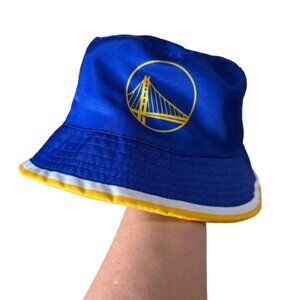 Reversible NBA Golden State Warriors Bucket Hat One Size Golden Gate